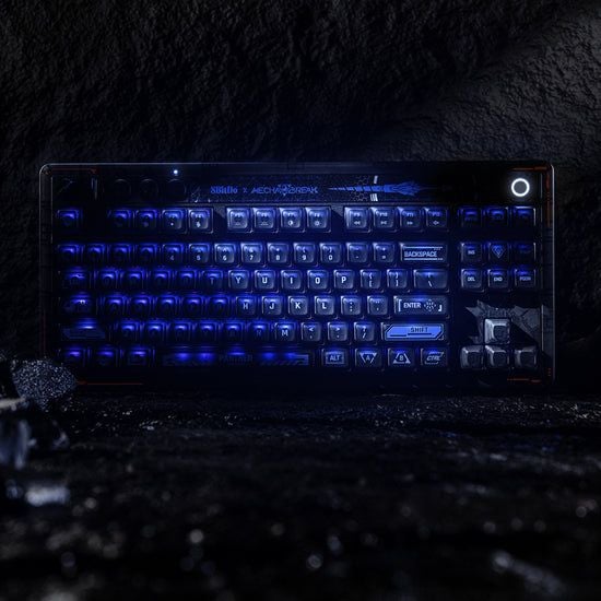 8Bitdo Retro 87, Ledning & Trådløs, USB + RF Wireless + Bluetooth, Mekanisk nøkkelbryter, QWERTY, RGB LED, Svart