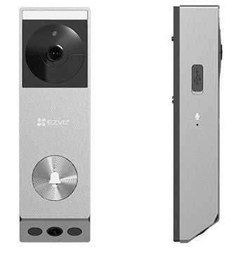EZVIZ EP3X Pro video-ovikello, 2048x1296, kaksoiskamera, IP65, hopea