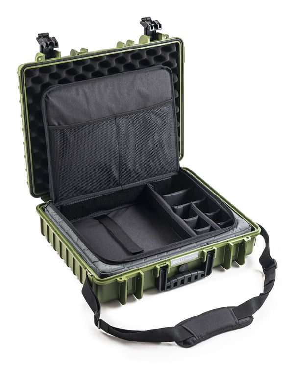 B&W Cases PP.210.TEX, Hård veske, Grønn, Polypropylen (PP), Monokromatisk, 21 l, -30 - 80 °C