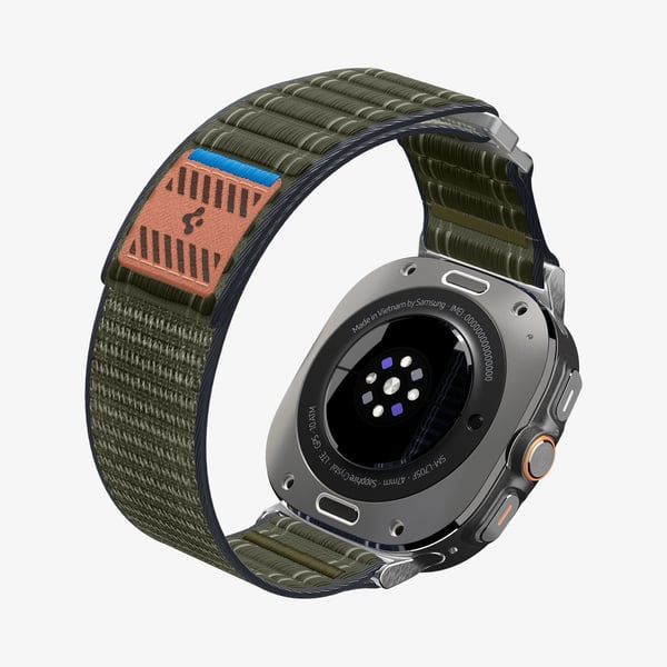 Spigen WBF0, Band, Smartwatch, Grön, Samsung, Galaxy Watch Ultra, Tyg