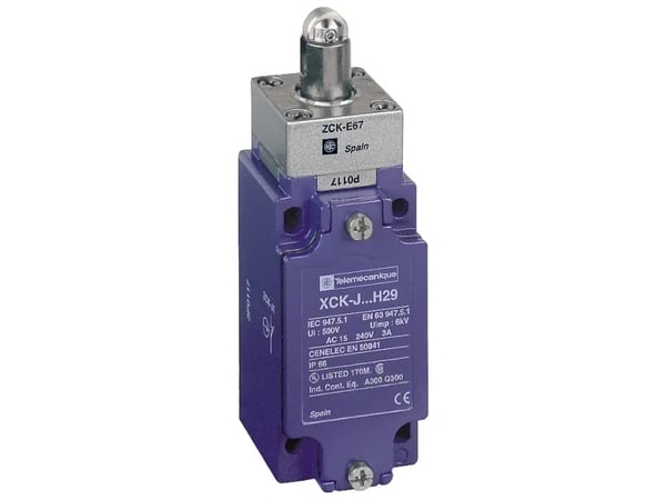 Schneider Electric XCKJ167H29, Ledningsført, Zamak, IP66, Blå, CCC CSA UL, 40 mm