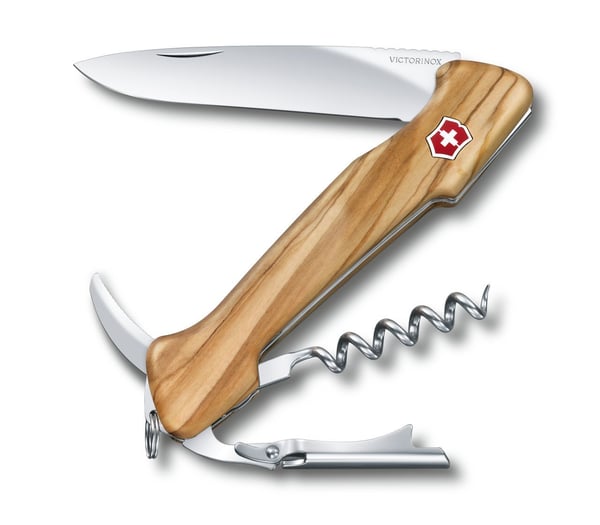 Victorinox Wine Master, Klappkniv med lås, Multiverktøyskniv, Klipp punkt, Tre, Sølv, 6 verktøy