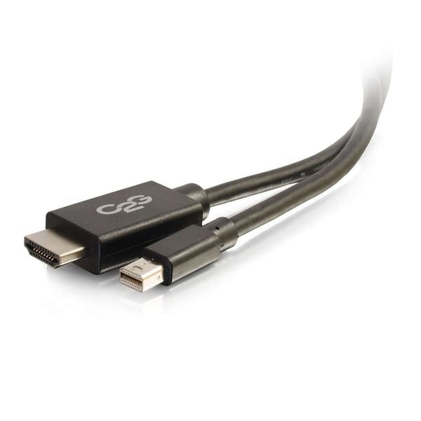C2G 6ft Mini DisplayPort to HDMI Cable - Mini DP to HDMI Adapter Cable - M/M - Video adapter - TAA-samsvar - Mini DisplayPort hann til HDMI hann - ...