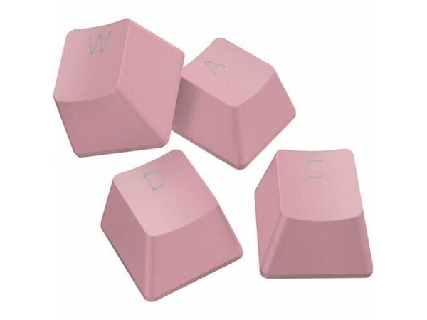 Razer - Keycover-setti - kvartsi vaaleanpunainen - yhteensopivalla kierretyllä kaapelilla varustettuna