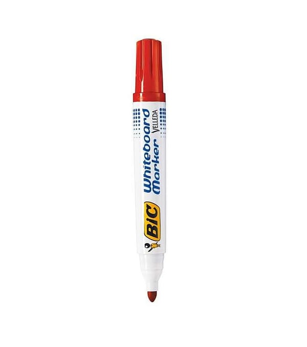 BIC Velleda ecolutions 1701 - Markør - ikke-permanent - for whiteboard - rød - alkoholbasert blekk - 1.5 mm (en pakke 12)
