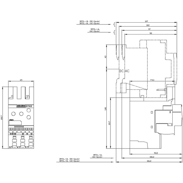 Siemens 3RR2142-2AW30 Valvontareleet