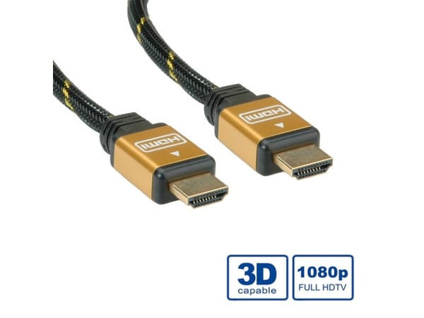 ROLINE 11.04.5565, 5 m, HDMI Type A (Standard), HDMI Type A (Standard), Svart