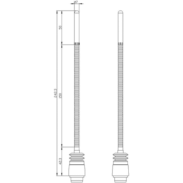 Siemens 3SE50000AR04 3SE5000-0AR04 Drivhuvud Fjäderstång, plaststöd IP65, IP67 1 st