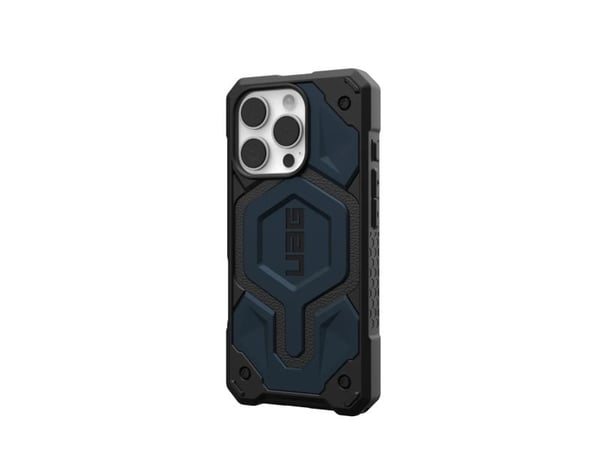 Urban Armor Gear Monarch Pro skal för iPhone 16 Pro, svart och marinblå
