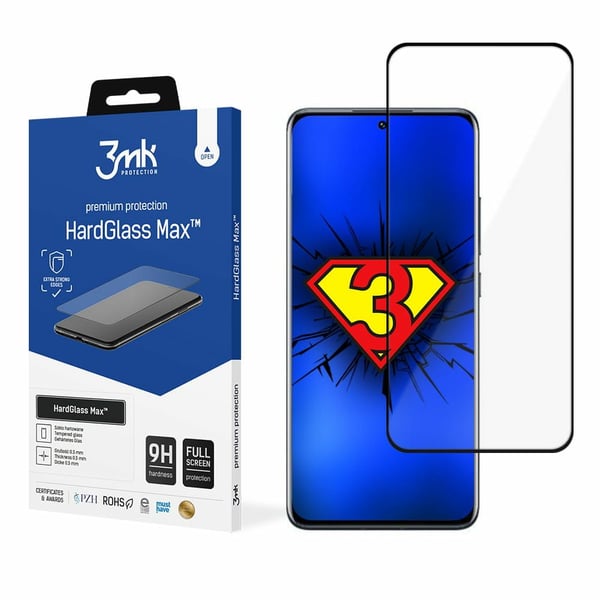 3MK HardGlass Max, Xiaomi 12/12X, 1 stykker