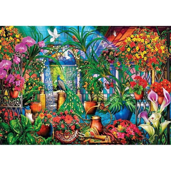 Clementoni Puslespil HQC The Greenhouse Caretakers, 500 brikker