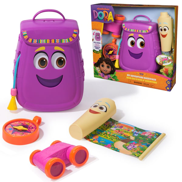 Spin Master Dora My Adventure Backpack 6071799 leke med kart, kikkert og kompass