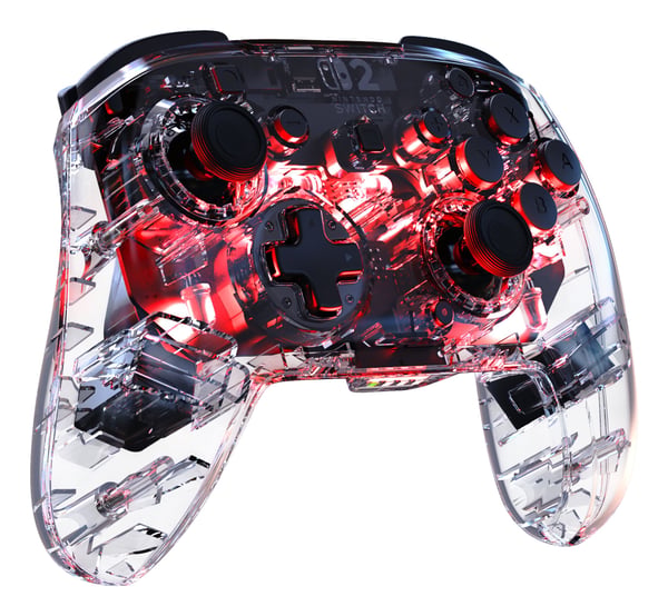 Turtle Beach TBC-8104-95, Spelplatta, Nintendo Switch, Nintendo Switch 2, Nintendo Switch Lite, Nintendo Switch OLED, Tillbaka-knapp, D-pad, Röd/Gr...