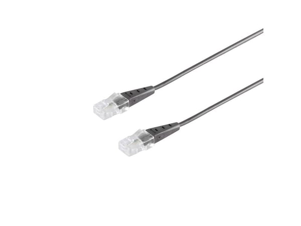 Tilkoblingskabel ISDN RJ45 ST>RJ45 ST rund 4-leder sort 6m