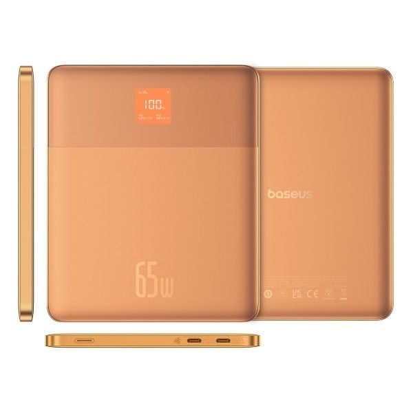Baseus Blade2 varavirtalähde 65 W 12000 mAh + USB-C-kaapeli, oranssi