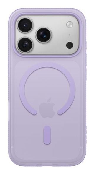 Belkin SheerForce Grip Series - Baksidedeksel for mobiltelefon - MagSafe-samsvar - laget av resirkulerte materialer - lavandel - for Apple iPhone 1...
