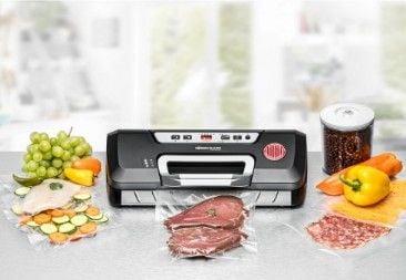 Rommelsbacher VAC 285, Musta, Hopea, Tyhjiötiiviste, Painikkeet, 30 cm, 110 W, 230 V