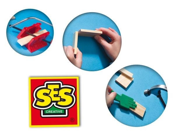 SES Creative Children''s Woodwork Set de Luxe, Lasten askartelupakkaus, 5 vuosi/vuosia, Puu, 1 kpl, 850 g