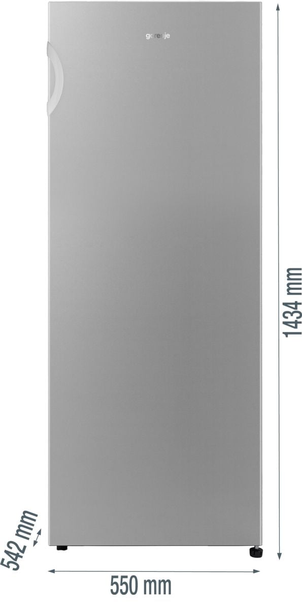 Gorenje R4142PS kylskåp 242 L, 55 cm, energiklass E, silver