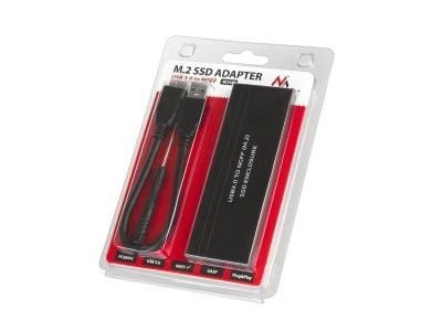 Maclean MCE582, SSD-kabinett, M.2, SATA, 5 Gbit/s, USB-tilkobling, Sort