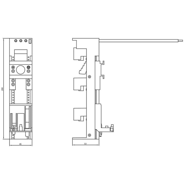 Siemens 8US12515NS11 Enhetsadapter 32 A