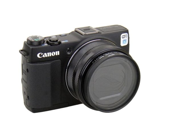 JJC RN-DC58E, 5,8 cm, Musta, ABS-synteettinen, CANON PowerShot G1 X Mark II, 3,5 g, 59 mm