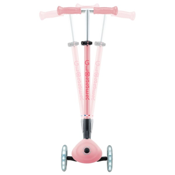 Globber Primo Foldable Plus Lights, Barn, Klassisk sparkesykkel, Jente, Asfalt, 50 kg, 3 hjul