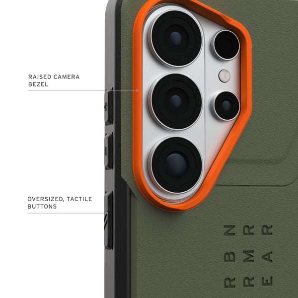 UAG Samsung Galaxy S26 Ultra Civilian magneettikuori, oliivinvihreä/oranssi