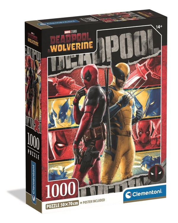 Clementoni Puslespil HQC Marvel Deadpool, 1000 brikker