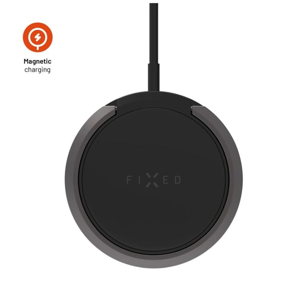 FIXED MagPad - Trådløst ladestativ - 15 watt - 2 A - svart