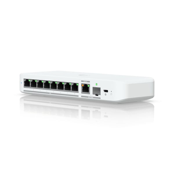 Ubiquiti UniFi Flex 2.5G USW-Flex-2.5G-8 switch 8-port 2.5 GbE 10G combo uplink