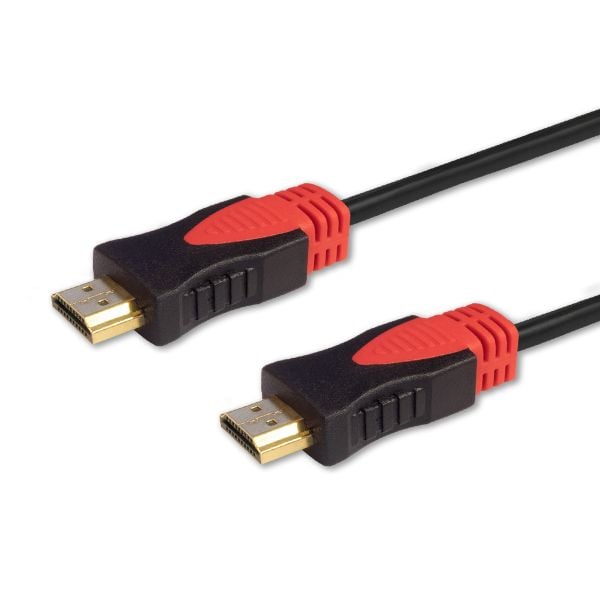SAVIO CL-141 - High Speed - HDMI-kabel med Ethernet - HDMI hann til HDMI hann - 10 m - skjermet - svart - 4K-støtte
