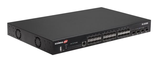 Edimax Pro FS-5428X - Switch - L2+ - smart - 24 x Gigabit SFP + 4 x 10 Gigabit SFP+ - rackmonterbar, stasjonær