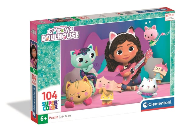 Clementoni Pussel: Gabby's Dollhouse, 104 bitar (2025)