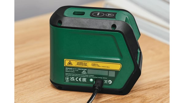 Bosch AdvancedLevel 2G krysslinjelaser, grønn