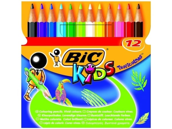 BIC Tropicolors, Flerfarget, 18 stykker
