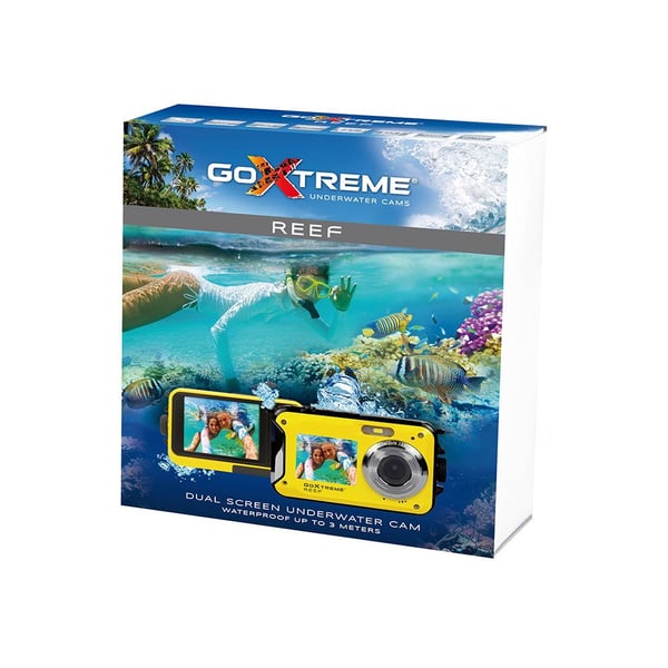 Easypix Aquapix W2024 Splash - Digitalkamera - kompakt - 5.0 MP / 16.0 MP (interpolerat) - 720 p - undervatten upp till 3 m - gul