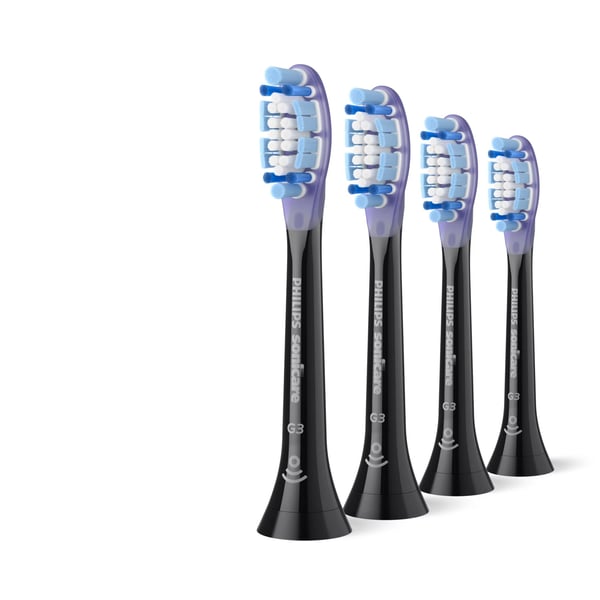 Philips Sonicare G3 Premium Gum Care tannbørstehoder – svart – 4-pakning