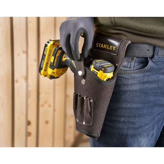 Stanley STST1-80118, Työkalujen koukkuteline, Ruuvimeisseli, Nahka, Ruskea, Terästä, 159 mm, 318 mm