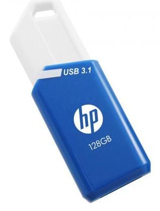 HP X755W PACK x3, 128 GB, USB Type-A, 3.2 Gen 1 (3.1 Gen 1), 75 MB/s, Glide, blå, hvit