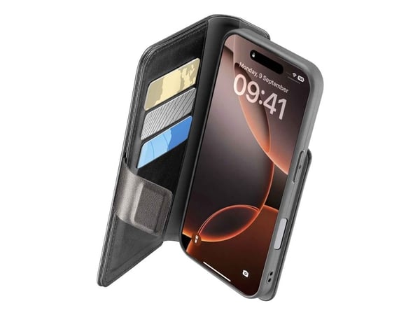 Cellularline 8018080483554, Folio, Apple, iPhone 16 Pro, 16 cm (6.3"), Svart