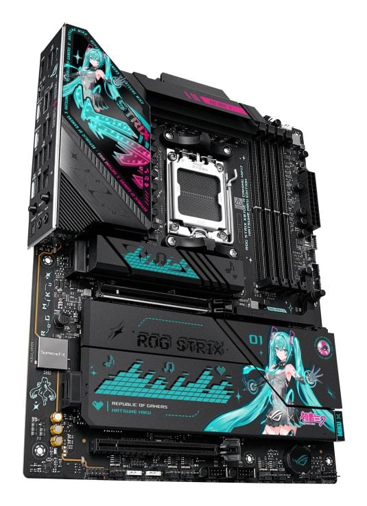 ASUS ROG STRIX X870E-H GAMING WIFI7-emolevy AM5 DDR5, Hatsune Miku Edition