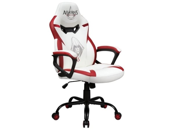 Subsonic SA5573-AC1, Stoppad sits, Stoppat ryggstöd, Vit, Vit, Konstläder, Konstläder