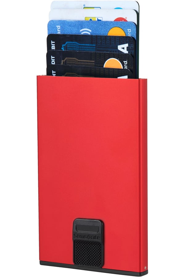 Samsonite Alu Fit, Kortetui, Rød, Aluminium, Monokromatisk, 6 kort, 64 mm