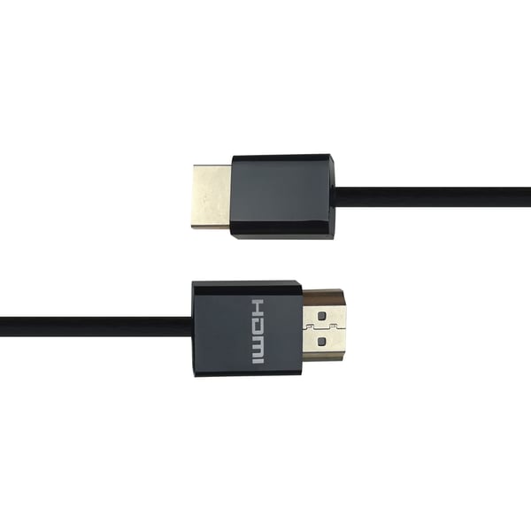 Deltaco Ultratynn høyhastighets HDMI-kabel med Ethernet, 2 m, svart, 2 m, HDMI Type A (Standard), HDMI Type A (Standard), 3840 x 2160 piksler, 18 G...