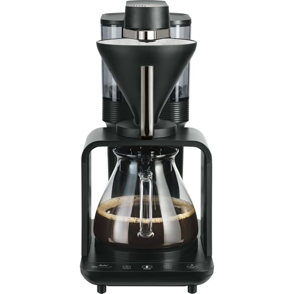 Melitta 1024-11, Droppande kaffebryggare, Inbyggd kvarn, 1515 W, Svart, Silver
