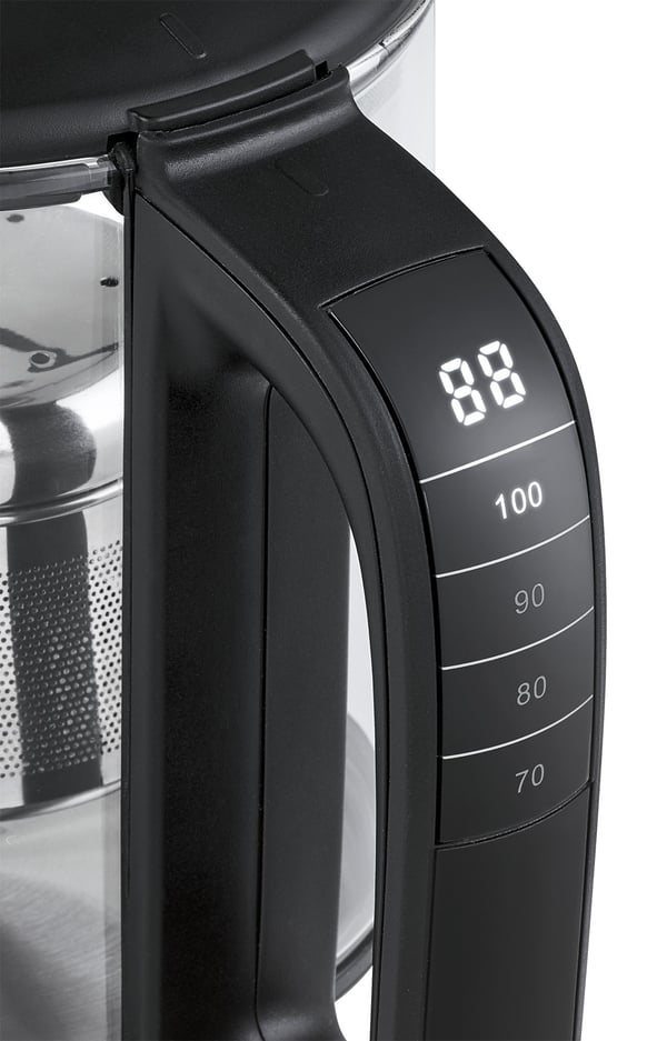 ProfiCook 501165, Svart, Rustfritt stål, Rustfritt stål, 0,5 L, Glass, 70 °C, 100 °C