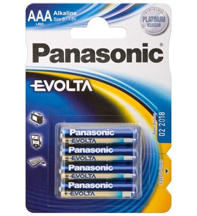 Panasonic Evolta LR03EGE/4BP - Batteri 4 x AAA - alkaliskt