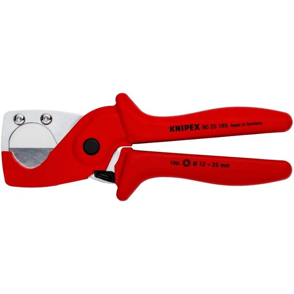 Knipex 90 25 185, Rörkapare, Stål, Plast, Röd, 1,2 cm, 18,5 cm