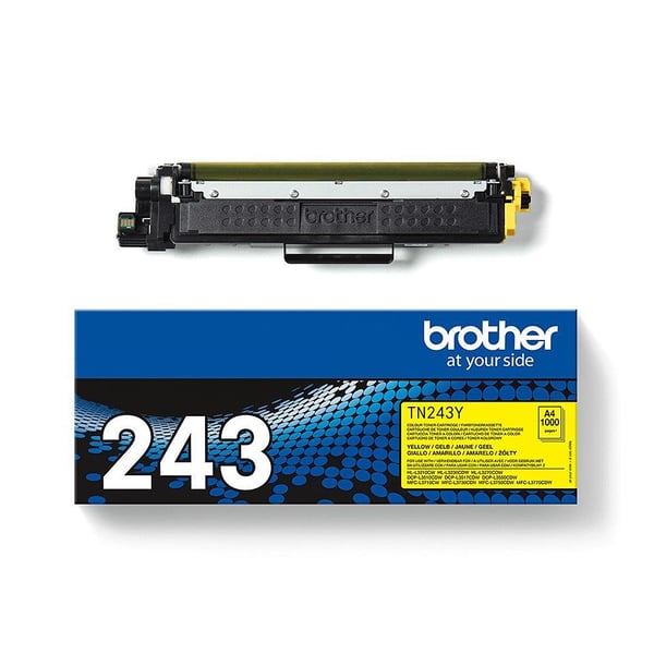 Brother TN243Y - Gul - original - tonerpatron - for Brother DCP-L3510CDW, DCP-L3517CDW, DCP-L3550CDW, DCP-L3550DW, MFC-L3730CDN